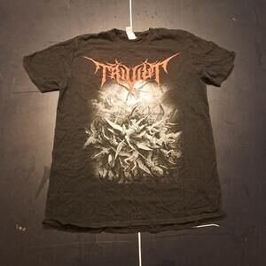 Men's Black and Grey T-shirt
